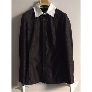 GUCCI NWT White Collar Formal Suit Button Down Top